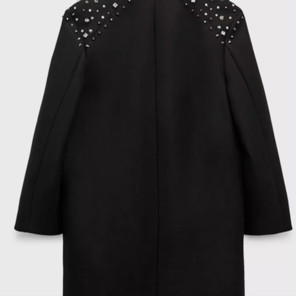 Zara limited edition embellished wool coat new with tags size S - Picture 6 of 11